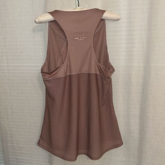 Ted Baker L Mauve Pink Racerback Sleeveless Gym Tank Top - Picture 2 of 12